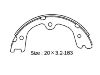 剎車(chē)蹄片 Brake Shoe Set:NN2078